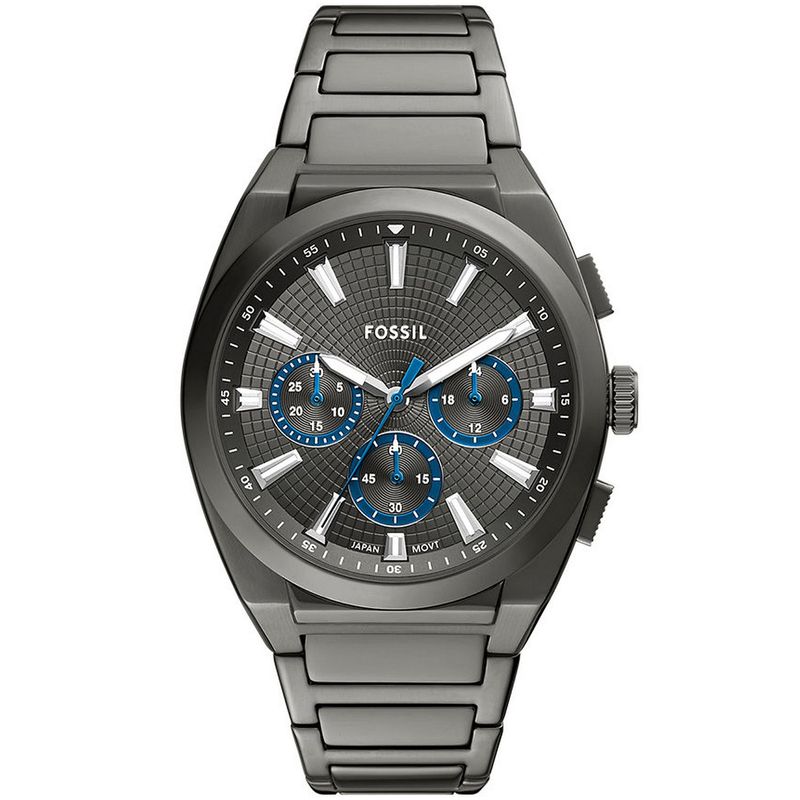Fossil Mens Everett Chronograph Grey Dial Watch  Fs6107